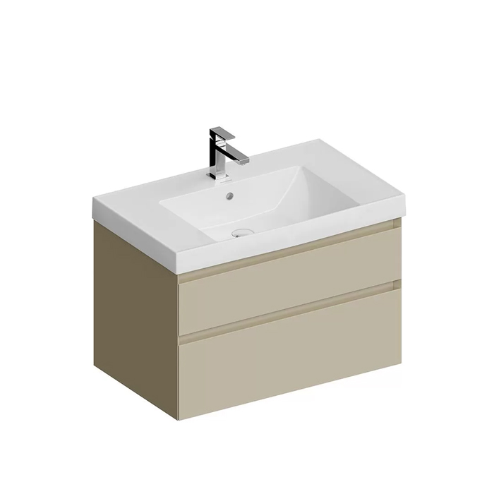 Kerama Marazzi Cubo Тумба подвесная 80см, с ящиками, цвет: лимо матовая