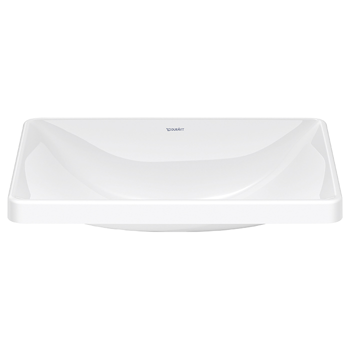 Duravit D-Neo Раковина встраиваемая сверху 60х44см, без перелива, без отв., WonderGliss, цвет: белый