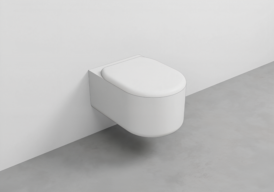 Унитаз подвесной Cielo Itaca, 530 × 370 мм, безободковый, цвет: Talco