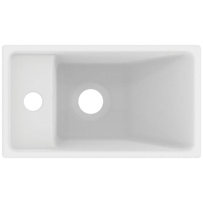 Ideal Standard i.life S Раковина 37х21xh12см., подвесная, с 1 отв., Sx, без перелива, цвет: белый матовый