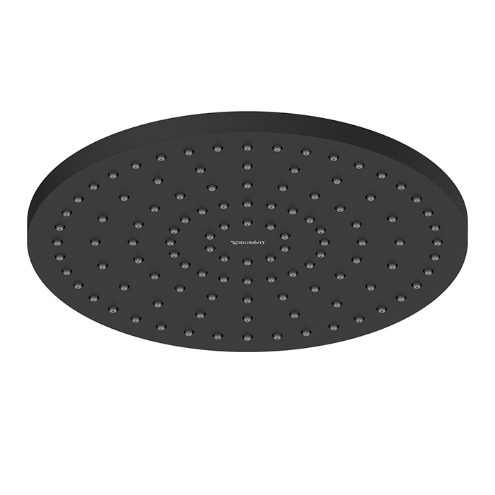 Duravit Shower Верхний душ Ø25см, 1 режим, настенный/потолочный, цвет: черный матовый