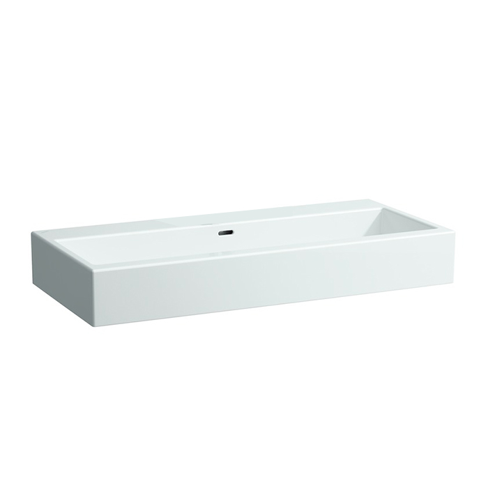 Раковина Laufen Living City 100х46х14 см, без отв., цвет: белый