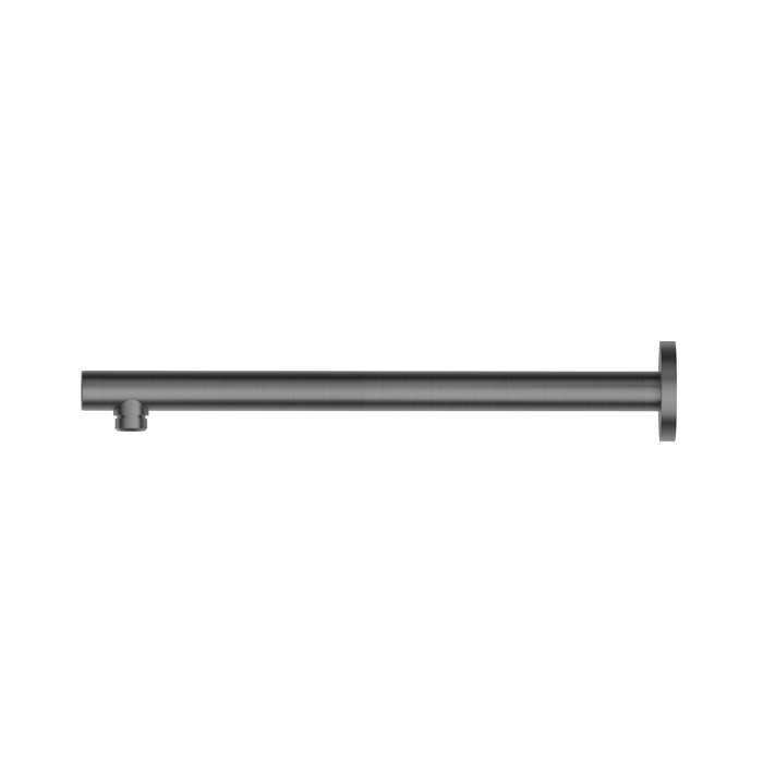 Душевой кронштейн Newform Head Showers 35см, настенный, закругленный, цвет: PVD brushed gun metal