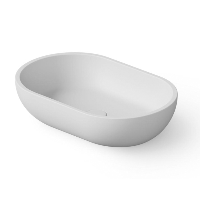 Dea Design Раковина 58х38х14см., накладная, без отв., цвет: белый матовый