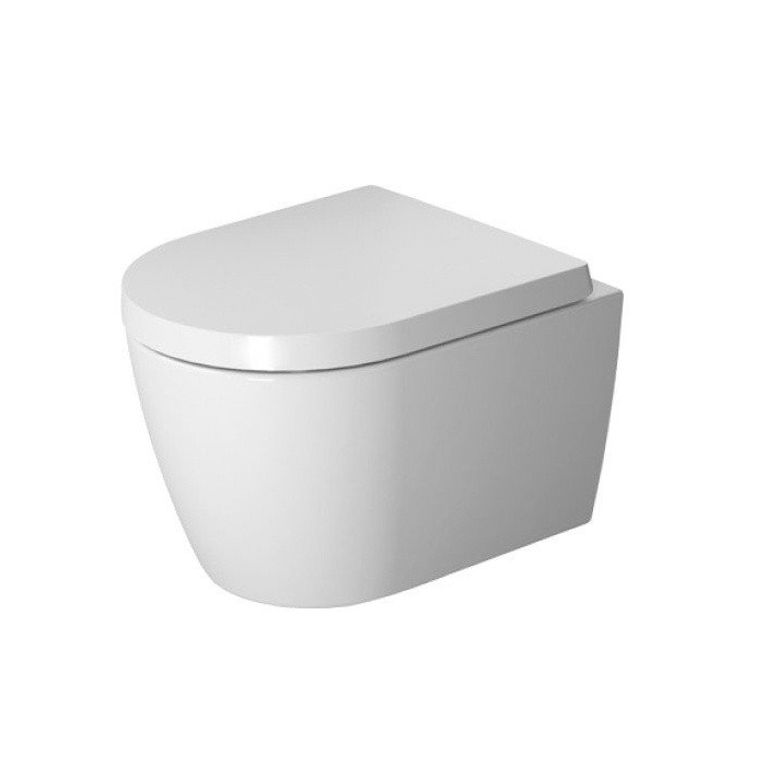 Duravit ME by Starck Унитаз 37х48см., подвесной, безободковый, с сиденьем микролифт, цвет: белый глянцевый