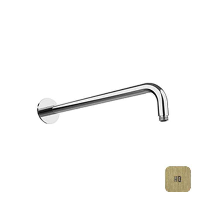 Almar Кронштейн для душа 35см, настенный, с круглым отражателем, цвет: High Brass Brushed PVD