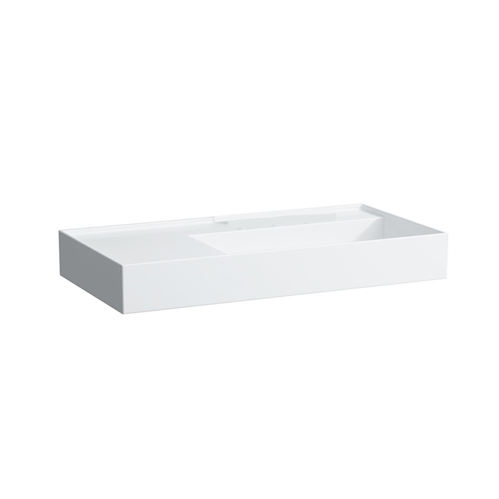 Раковина Laufen Kartell 90х46х12 см, без отв., без перелива, покрытие LCC, цвет: белый
