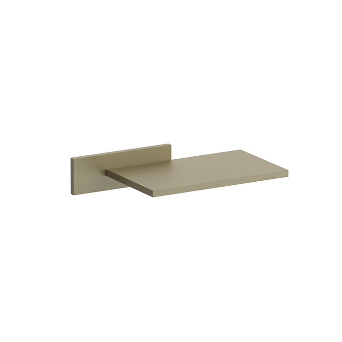 Излив для ванны Fantini Venezia/Milano, встраиваемый, (наружная часть), Dx, цвет: Matt British Gold PVD
