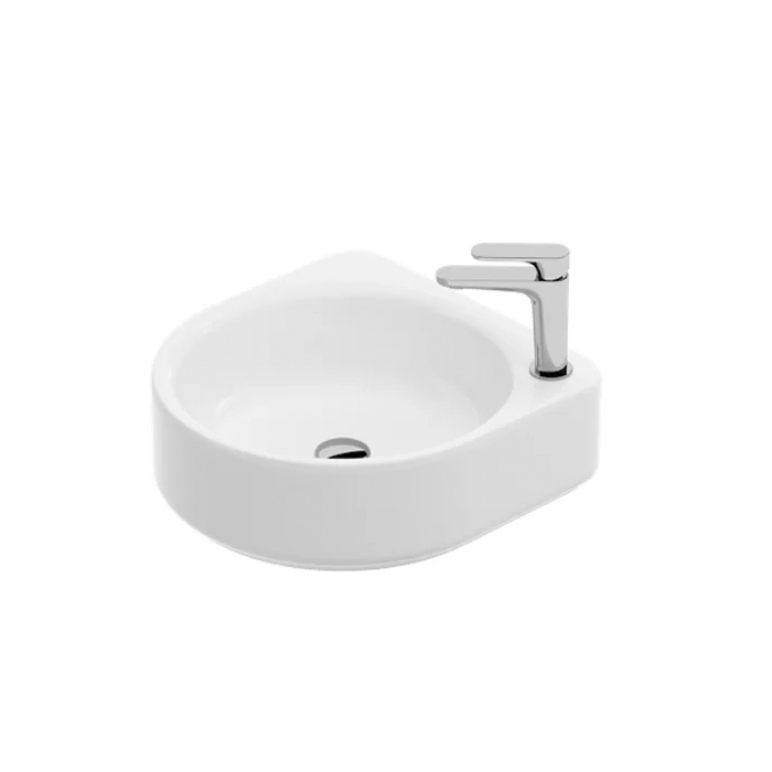 Artceram Wonder Раковина 48х44см, накладная/подвесная, 1 отв., Saniglaze, цвет: белый