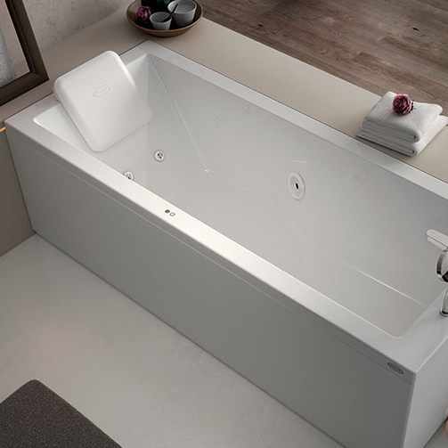 JACUZZI ENERGY Ванна с г/м 180x80x57см, без панели, смеситель, кит (форсунки, водозаборник, слив), SX, цвет белый