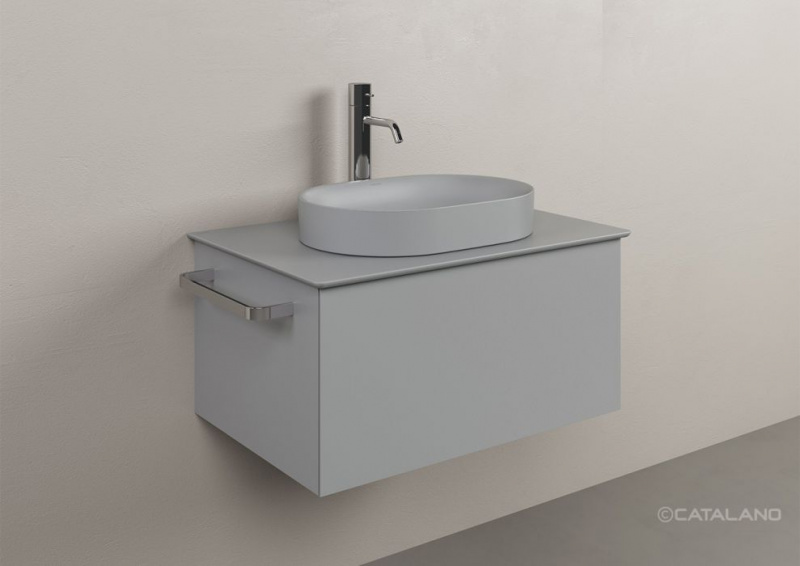 Керамическая столешница Catalano Horizon 75x50 цемент матовый 0830750023