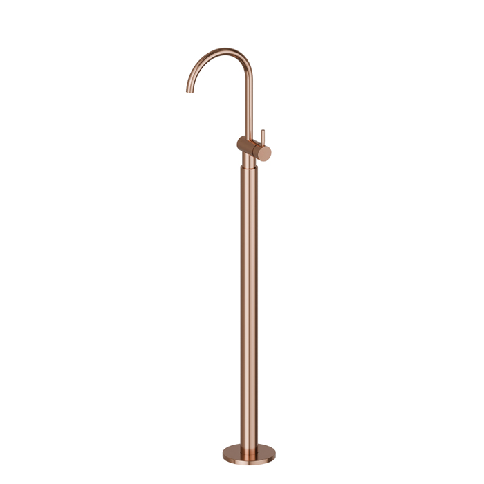 Смеситель для раковины Newform Blink, напольный, внешняя часть, цвет: PVD copper bronze