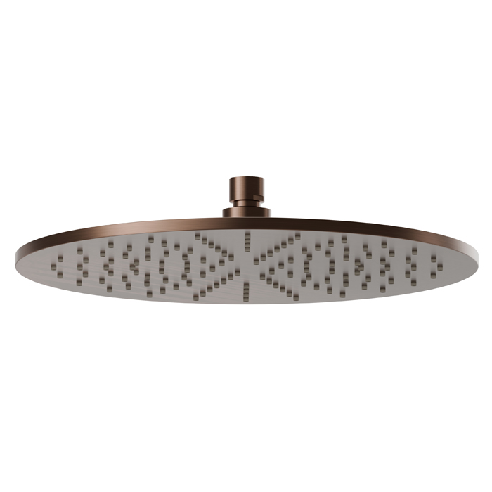 Верхний душ Newform Head Showers 30см, настенный/потолочный, h=8мм, цвет: PVD brushed copper bronze