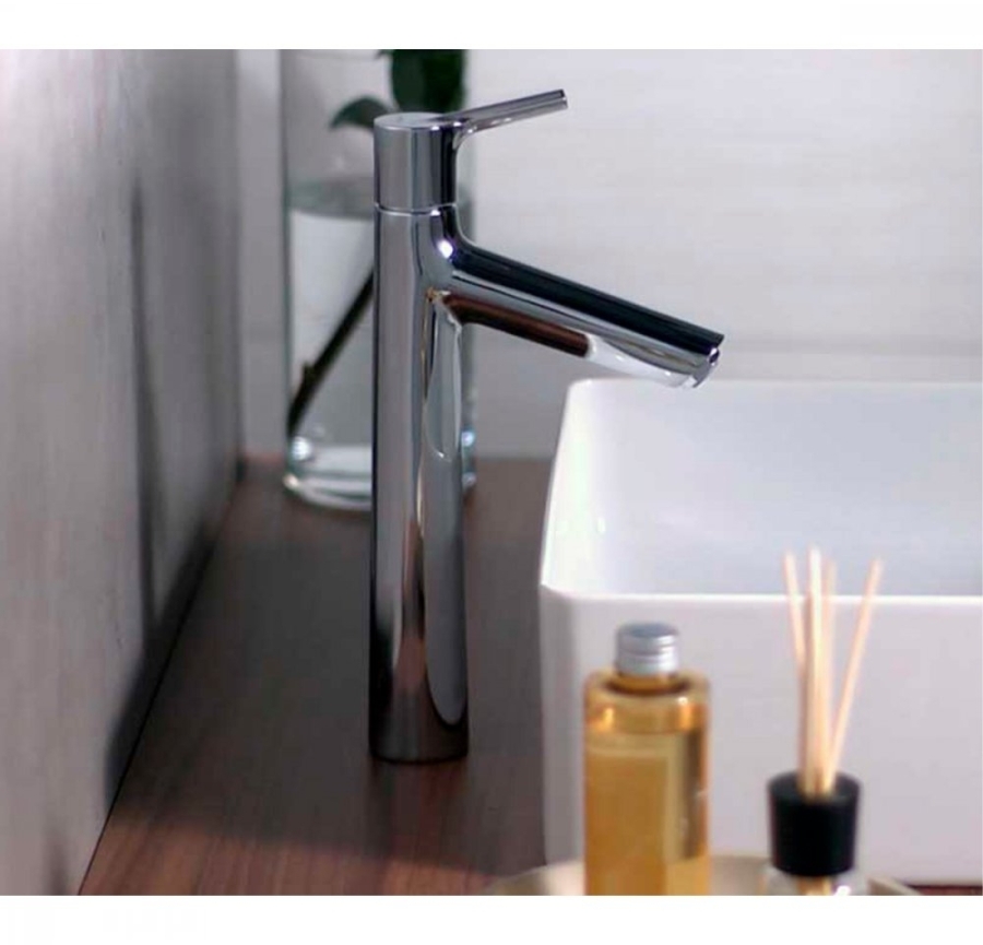 Смеситель для раковины Hansgrohe Talis S, с высоким изливом, цвет: хром