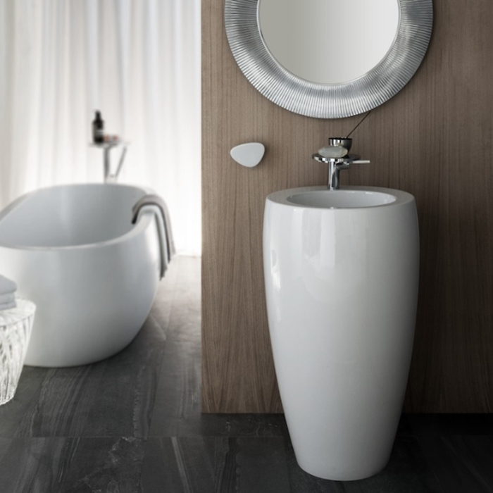 Laufen Alessi One Раковина 53х53х90см, без отв., свободностоящие, покрытие LCC, цвет: белый