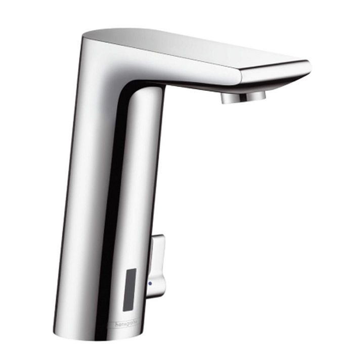 Смеситель для раковины Hansgrohe Metris S, электронный, с регулировкой температуры, питание от батареек, цвет: хром
