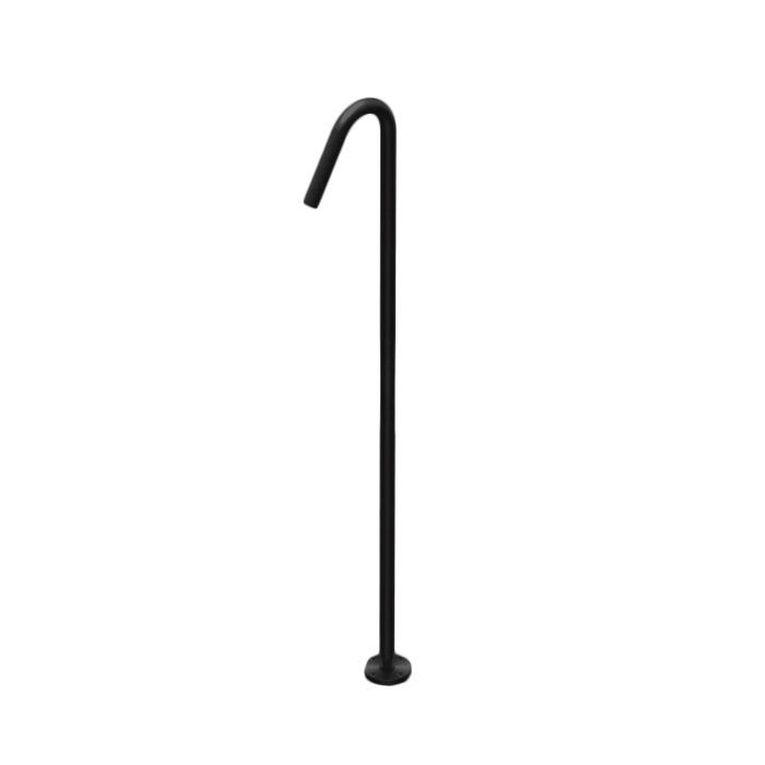 Излив для ванны Ritmonio Spouts 17.1см, напольный, цвет: Black Stainless Steel