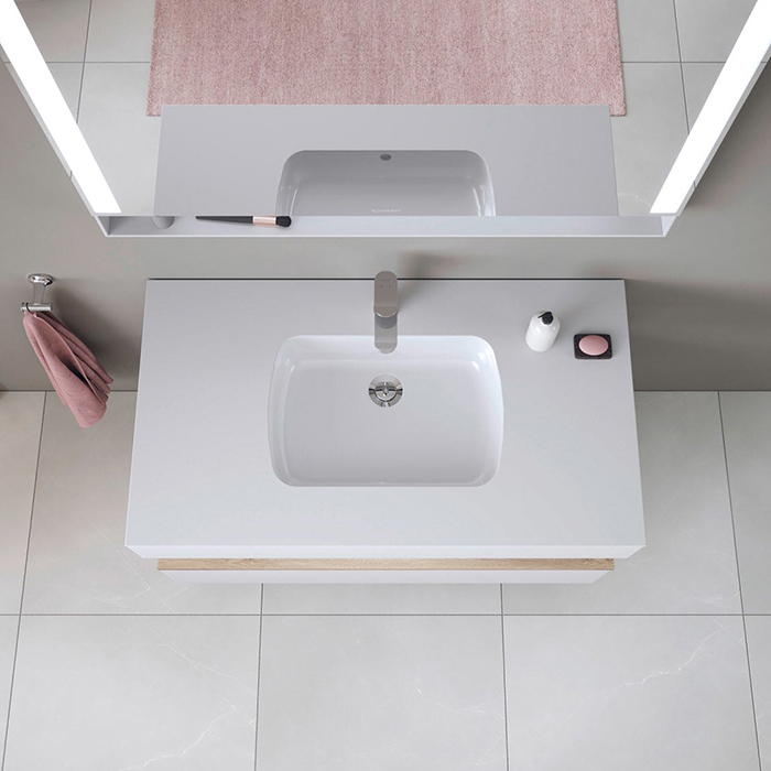 Duravit Qatego Раковина 48х37х15см, встраиваемая снизу, без отв., цвет: белый