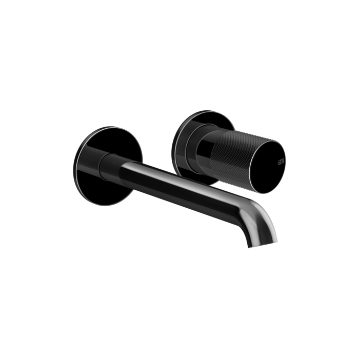 Смеситель для раковины Gessi Habito Diamantao, встраиваемый, излив: 18см, цвет: Black Metal PVD