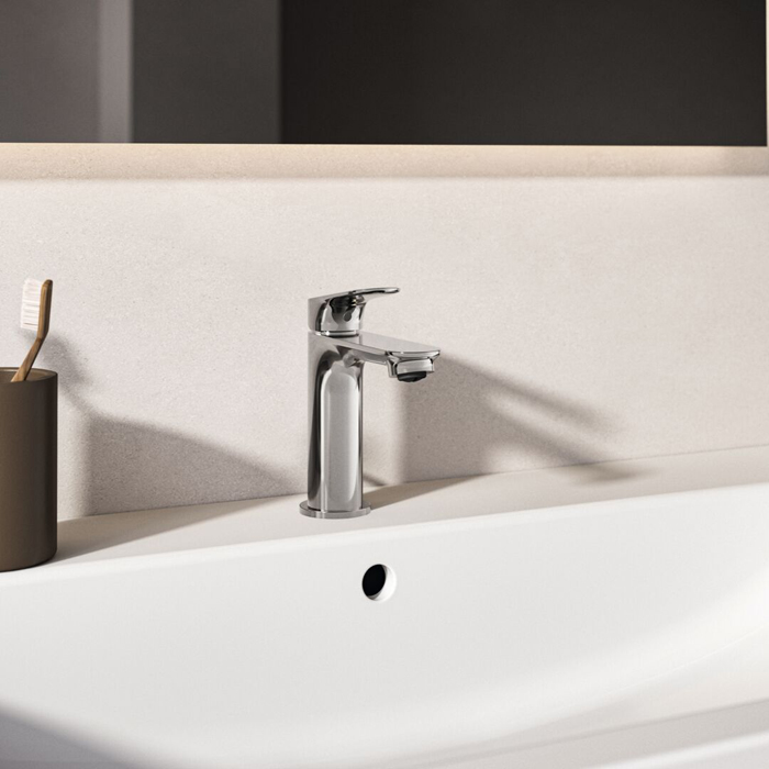 Ideal Standard Ceralife O Смеситель для раковины H10см., на 1 отв., с донным клапаном, цвет: хром