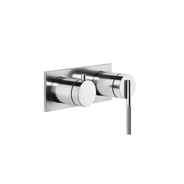 Встраиваемый однорычажный смеситель Gessi Ingranaggio на 2 выхода с перекл., внешняя часть, цвет: хром