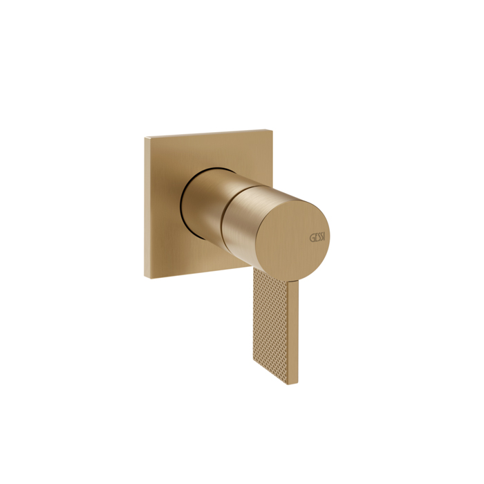Смеситель для раковины Gessi Inverso Diamantato, настенный, цвет: Warm Bronze Br PVD