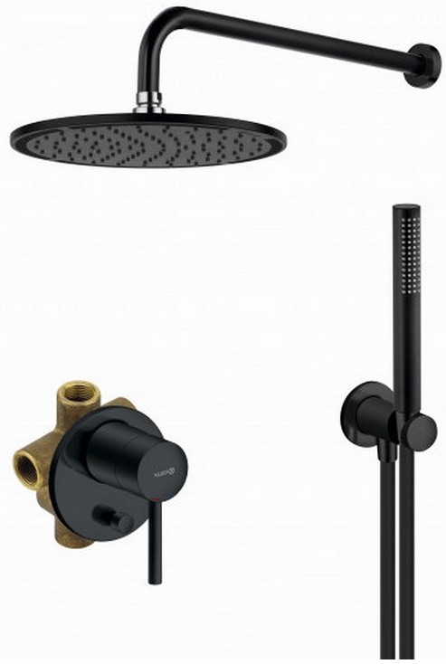 Душевой комплект Kludi Bozz душа 7в1, Ø250 мм/микрофон, 1/1 режим — 387363976