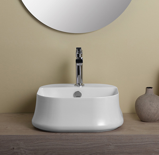 SIMAS Sharp Раковина 42х42 см, 1 отв., цвет: белый