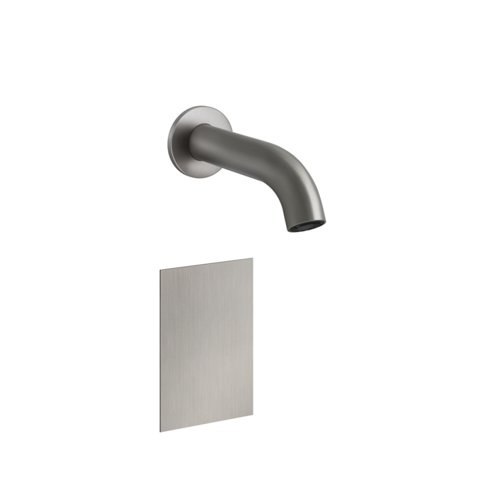 Смеситель для раковины Gessi 316, настенный, электронный, внешняя часть, цвет: Steel Brushed
