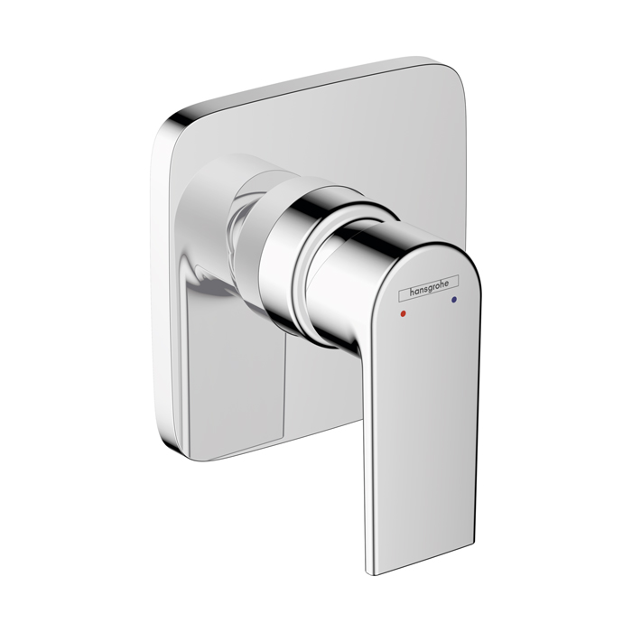 Смеситель для душа Hansgrohe Vernis Shap, однорычажный, встраиваеемый, внешняя часть, цвет: хром