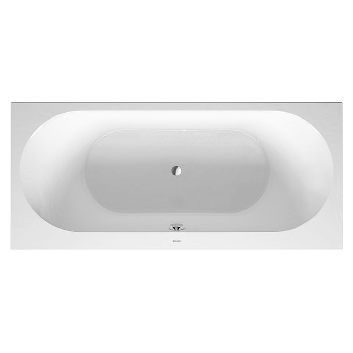 Duravit Darling New Ванна 180х80x60см, акриловая, прямоугольная встраиваемая или с панелями, с 2 наклонами для спины, цвет: белый