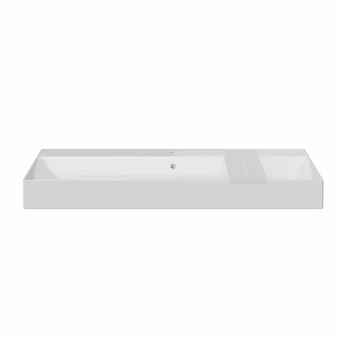 Kerama Marazzi Grande Раковина подвесная 119.5х18см, с 1 отв., цвет: белый глянцевая