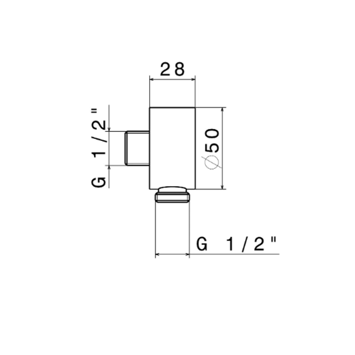 Kerama Marazzi Ole Вывод для душа, цвет: черный матовый