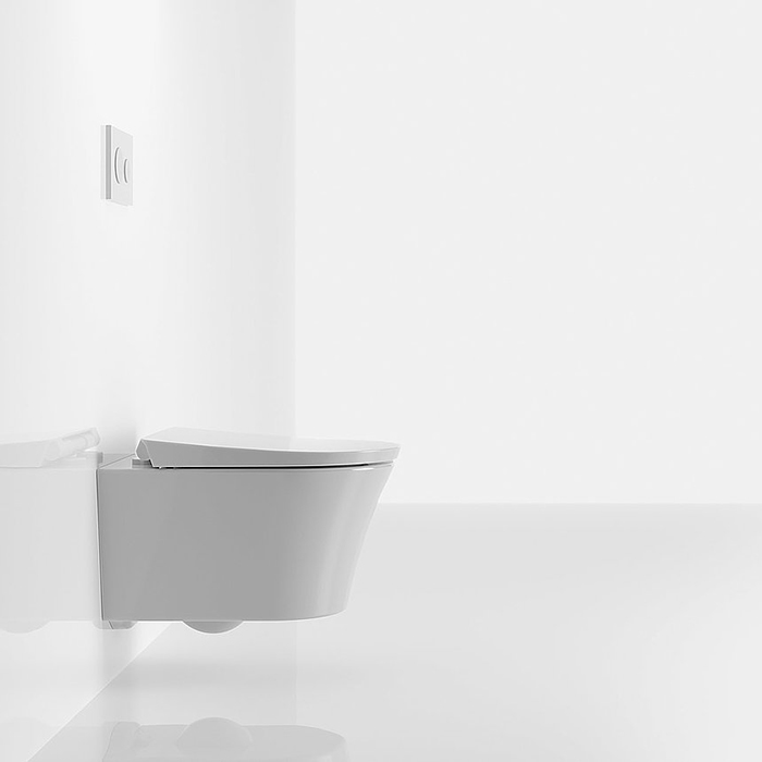 Toto GP Унитаз 54х38х33.5см, подвесной, безободковый, CeFiONtect, с сиденьем, SoftClose, петли из нерж. стали, цвет: белый