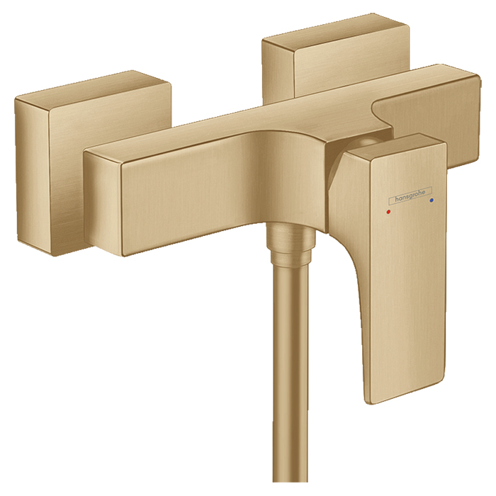 Смеситель для душа Hansgrohe Metropol, настенный, цвет: шлифованная бронза