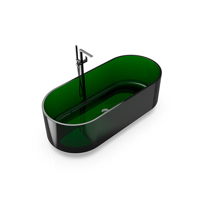 Knief Ellipse shape Ванна отдельностоящая 170x75x56см, из полимерного материала, цвет: Malachit # 090