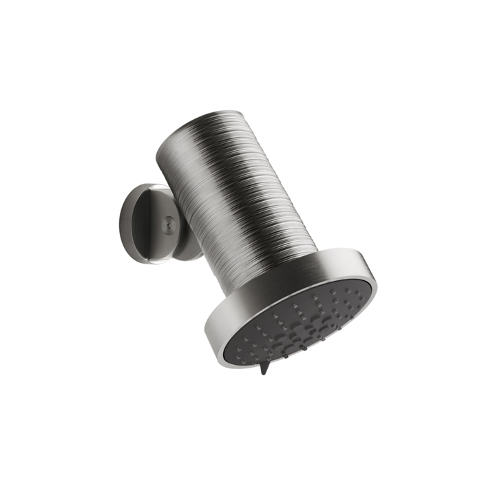 Верхний душ Gessi 316 Trame Ø13.5см, с настенным креплением, 3 режима, цвет: Steel Brushed