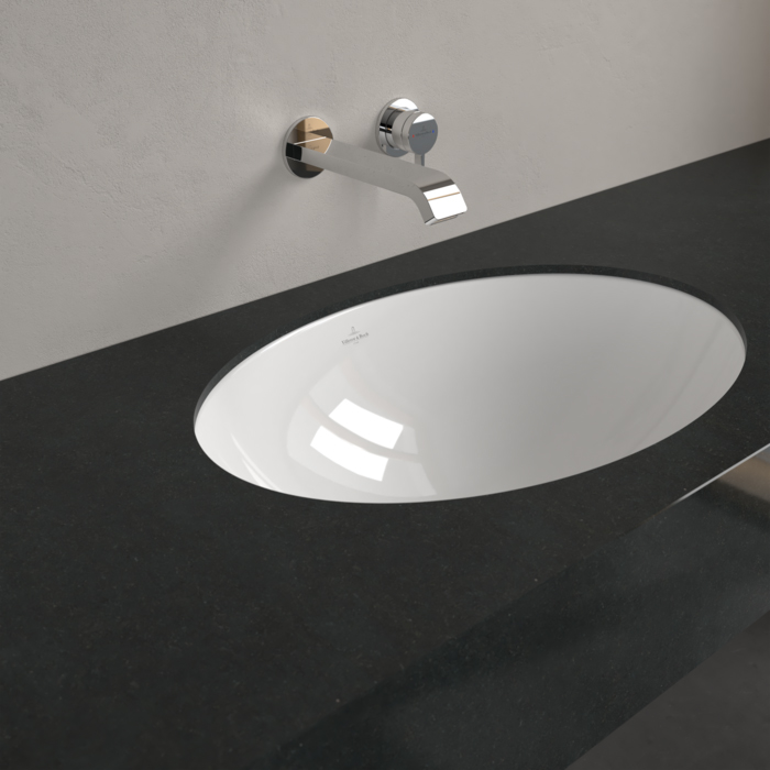 Раковина Villeroy&Boch Loop&Friends встраиваемая 56х38х22см, без отв., с переливом, цвет: альпийский белый