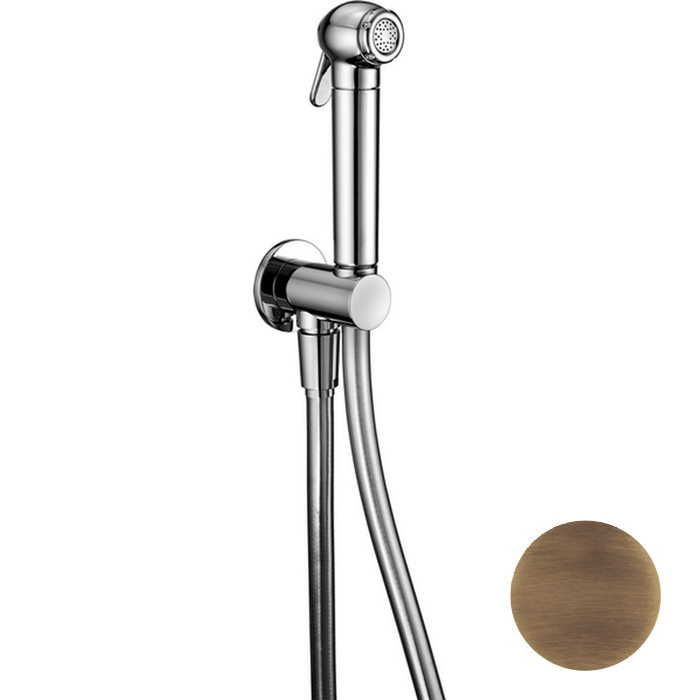 CISAL Shower Гигиенический душ со шлангом 120 см, вывод с держателем, цвет: бронза