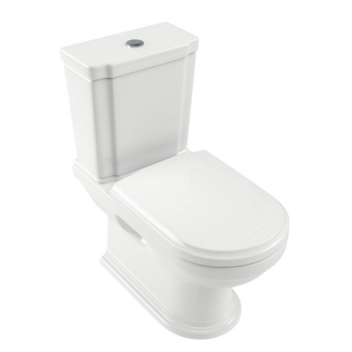 Villeroy&Boch Hommage Унитаз-моноблок 37х72.5х39см, крепеж в комплекте, CeramicPlus, цвет: белый