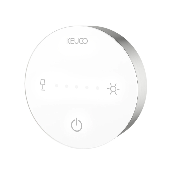 Keuco iLook_move Косметическое зеркало, подвесное, с подсветкой, квадратный скрытое подкл., 20x20см, IP 24, 3ой рычаг, увеличение x5 цвет: хром