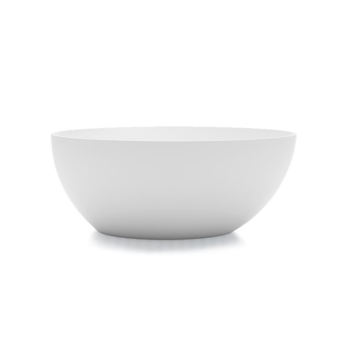 Gruppo Treesse Bali Ванна отдельностоящая 160x85x62h cм, с сливом-переливом и сифоном, Solid Surface, цвет: белый матовый