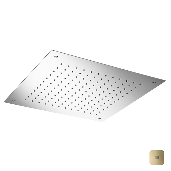 Верхний душ Almar Temptation Square 50х50см, потолочный, встраиваемый, 1 режим, цвет: Gold Polished PVD