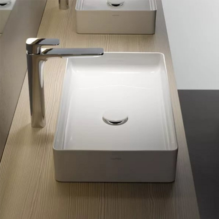Раковина Laufen Living Sqaure 60x34x11 см, без отв., без перелива, цвет: белый