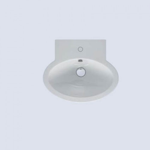 Раковина подвесная Azzurra Comoda 55х47 см, с 1 отв. под смеситель, цвет: Bianco lucido