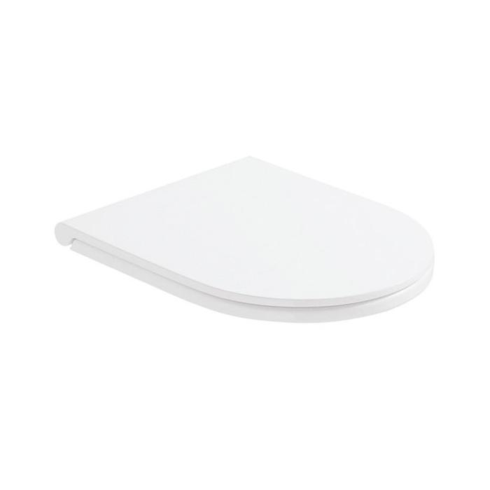 Сиденье быстросъемное для унитаза Globo Forty3 FOS04/FOS06/FO003, duroplast, с микролифтом, цвет: белый/хром