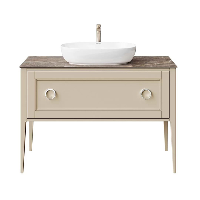 Kerama Marazzi Plaza Classic Тумба напольная 120см, 1+1 ящик, цвет: капучино матовый