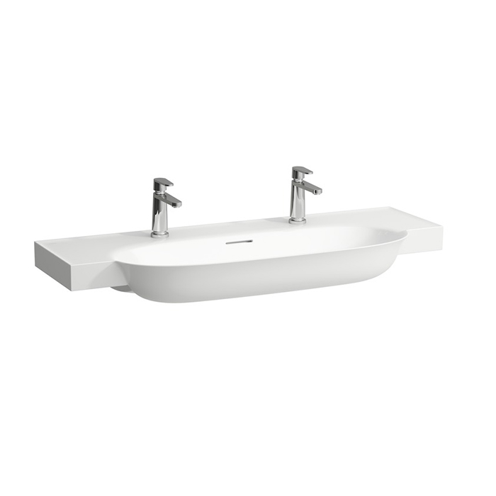 Раковина Laufen New Classic 120х48х16.5 см, 2 отв., цвет: белый матовый