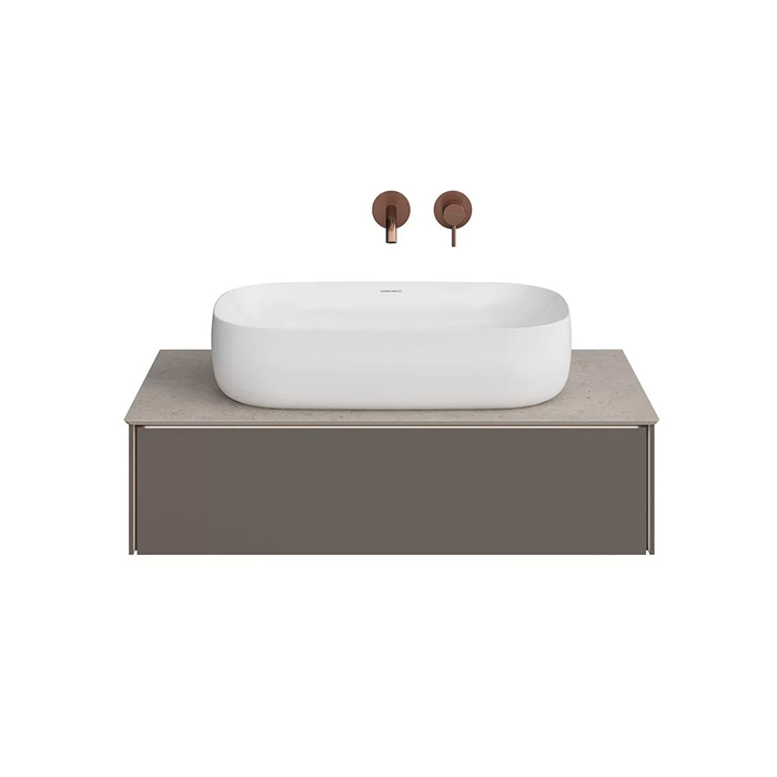Kerama Marazzi Magica Тумба подвесная, 88.4х48.5х22см, 1 ящик, цвет: вечерний серый матовый