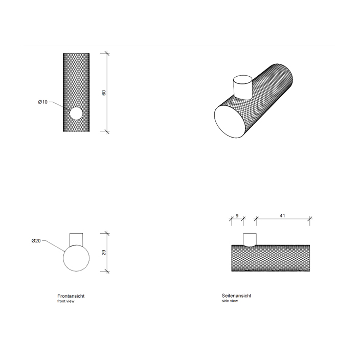 Decor Walther Club HAK1 Крючок, подвесной, цвет: золото